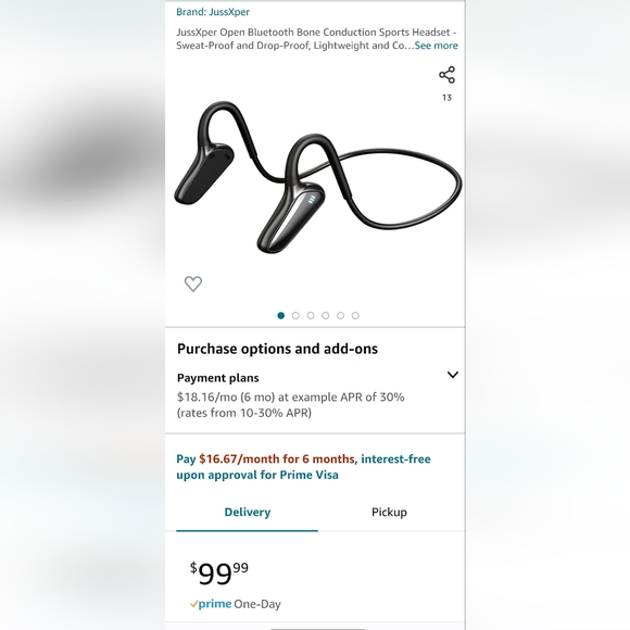 New In Box!! Waterproof Bone Conduction Wireless Headset - Picture 2 of 7